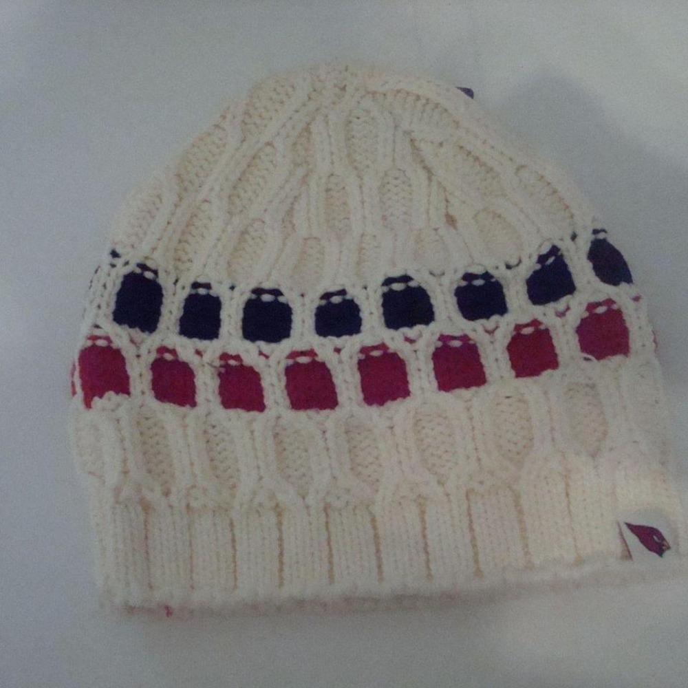 ARIZONA CARDINALS WOMENS BEANIE KNIT TOBOGGAN SKI HAT CAP VINTAGE 00S Y2K W1